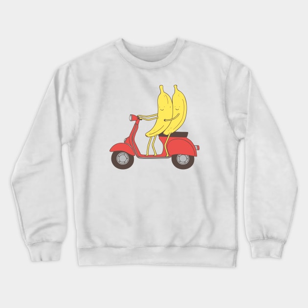 go bananas! Crewneck Sweatshirt by milkyprint